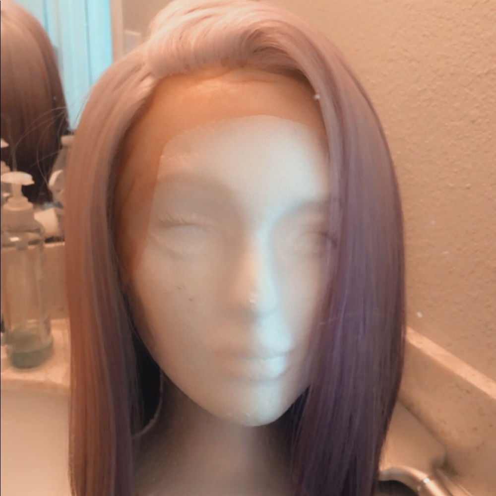 14inch lace lavender wig
